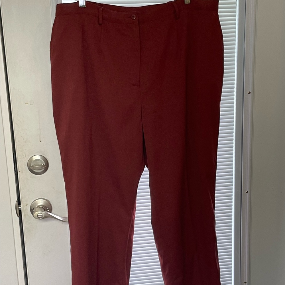 Appleseed’s Women’s Dress Pants Burnt Orange 18W High Waisted Plus Size